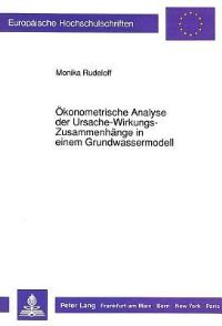 Book Cover for Okonometrische Analyse Der Ursache-Wirkungs-Zusammenhange in Einem Grundwassermodell by Monika Rudeloff