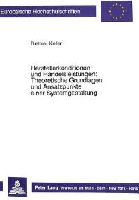 Book Cover for Herstellerkonditionen Und Handelsleistungen by Dietmar Keller