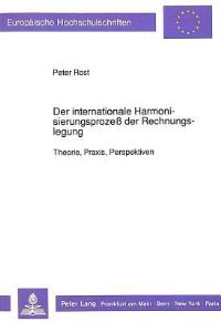 Book Cover for Der Internationale Harmonisierungsprozeß Der Rechnungslegung by Peter Rost