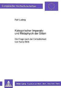 Book Cover for Kategorischer Imperativ Und Metaphysik Der Sitten by Ralf Ludwig