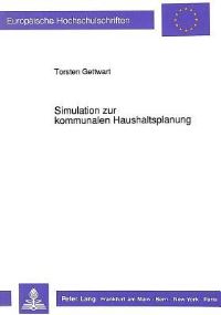 Book Cover for Simulation Zur Kommunalen Haushaltsplanung by Torsten Gettwart