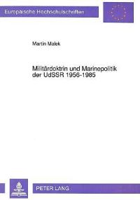 Book Cover for Militardoktrin Und Marinepolitik Der UdSSR 1956-1985 by Martin Malek
