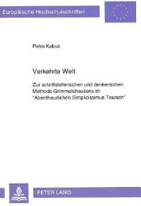 Book Cover for Verkehrte Welt by Petra Kabus