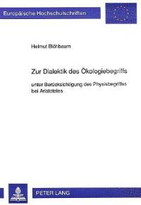 Book Cover for Zur Dialektik Des Okologiebegriffs by Helmut Blöhbaum