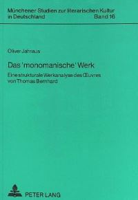 Book Cover for Das 'Monomanische' Werk by Oliver Jahraus