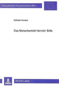 Book Cover for Das Menschenbild Heinrich Bolls by Kálmán Kovács