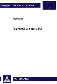 Book Cover for Okonomie Von Standards by Axel Glanz
