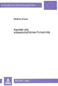 Book Cover for Aspekte Des Wissenschaftlichen Fortschritts by Matthias Kaiser