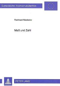 Book Cover for Maß Und Zahl by Reinhard Niederée