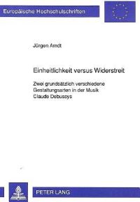 Book Cover for Einheitlichkeit Versus Widerstreit by Jürgen Arndt