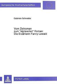 Book Cover for Vom Zeitroman Zum «Stylisierten>> Roman by Gabriele Schneider