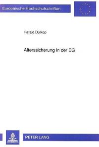 Book Cover for Alterssicherung in Der EG by Harald Dürkop