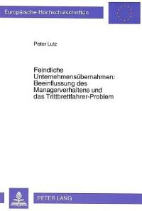 Book Cover for Feindliche Unternehmensubernahmen by Peter Lutz