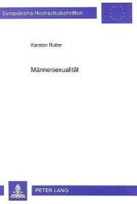 Book Cover for Mannersexualitat by Karsten Rutter