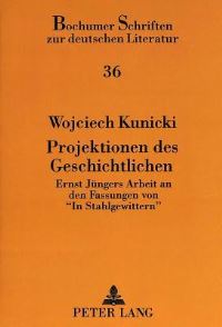 Book Cover for Projektionen Des Geschichtlichen by Wojciech Kunicki