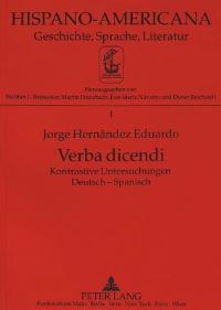 Book Cover for Verba Dicendi by Eduardo Jorge Hernández