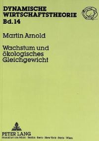 Book Cover for Wachstum Und Okologisches Gleichgewicht by Martin Arnold