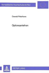 Book Cover for Optionsanleihen by Oswald Peterhans