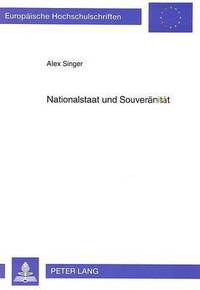 Book Cover for Nationalstaat Und Souveranitat by Alex Singer