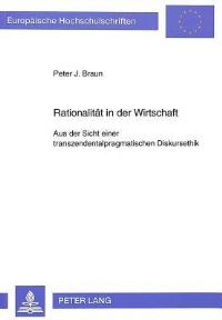Book Cover for Rationalitat in Der Wirtschaft by Peter J Braun