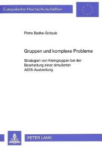 Book Cover for Gruppen Und Komplexe Probleme by Petra BadkeSchaub