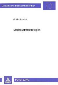 Book Cover for Marktaustrittsstrategien by Guido Schmidt