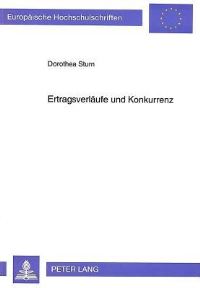 Book Cover for Ertragsverlaufe Und Konkurrenz by Dorothea Sturn
