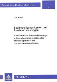 Book Cover for Sportmotorisches Lernen Und Ausdauerbelastungen by Dirk Büsch