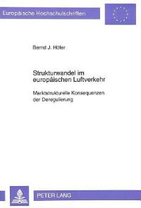 Book Cover for Strukturwandel Im Europaischen Luftverkehr by Bernd J Höfer