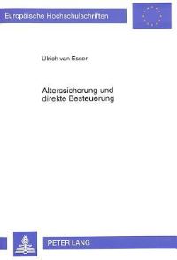 Book Cover for Alterssicherung Und Direkte Besteuerung by Ulrich van Essen
