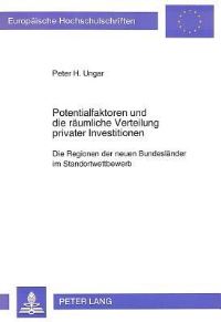 Book Cover for Potentialfaktoren Und Die Raumliche Verteilung Privater Investitionen by Peter H Ungar