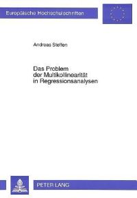Book Cover for Das Problem Der Multikollinearitat in Regressionsanalysen by Andreas Steffen