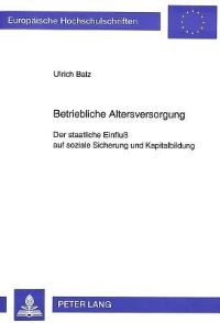 Book Cover for Betriebliche Altersversorgung by Ulrich Balz