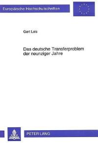 Book Cover for Das Deutsche Transferproblem Der Neunziger Jahre by Gert Leis