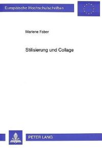Book Cover for Stilisierung Und Collage by Marlene Faber
