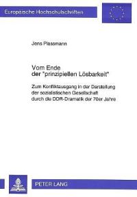 Book Cover for Vom Ende Der «Prinzipiellen Losbarkeit>> by Jens Plassmann