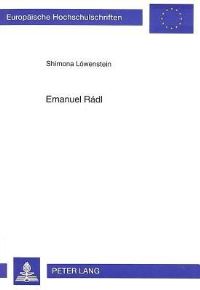 Book Cover for Emanuel Radl by Shimona Löwenstein