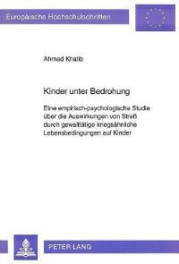 Book Cover for Kinder Unter Bedrohung by Ahmad Khatib