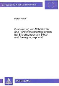 Book Cover for Graduierung Von Schmerzen Und Funktionseinschrankungen Bei Erkrankungen Am Stutz- Und Bewegungsapparat by Martin Haerter