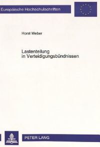 Book Cover for Lastenteilung in Verteidigungsbundnissen by Horst Weber