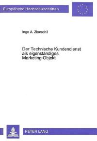 Book Cover for Der Technische Kundendienst Als Eigenstandiges Marketing-Objekt by Ingo A Zborschil