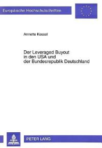 Book Cover for Der Leveraged Buyout in Den USA Und Der Bundesrepublik Deutschland by Annette Kessel