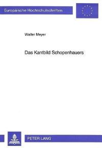 Book Cover for Das Kantbild Schopenhauers by Walter Meyer