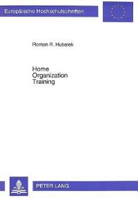 Book Cover for Home Organization Training by Roman R Hubalek