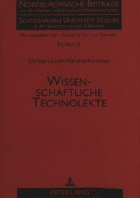 Book Cover for Wissenschaftliche Technolekte by Marianne Nordman, Christer Laurén