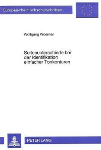 Book Cover for Seitenunterschiede Bei Der Identifikation Einfacher Tonkonturen by Wolfgang Woerner