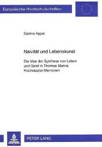 Book Cover for Naivitat Und Lebenskunst by Sabine Appel
