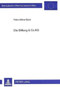 Book Cover for Die Stiftung & Co.KG by Petra HöfnerByok