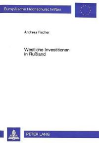 Book Cover for Westliche Investitionen in Rußland by Andreas Fischer