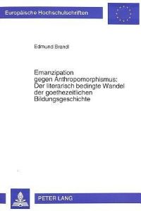 Book Cover for Emanzipation Gegen Anthropomorphismus by Edmund Brandl